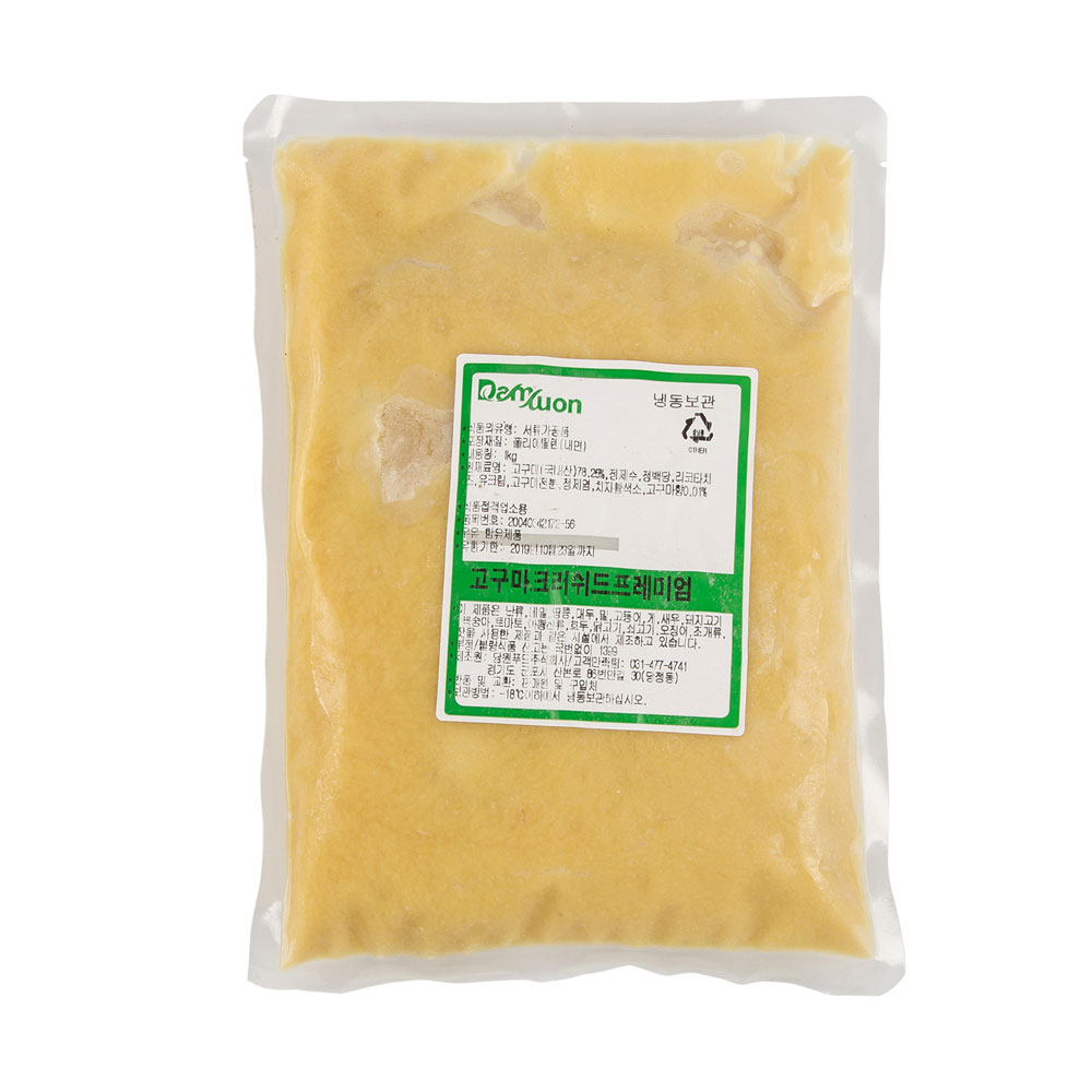 고구마크러쉬드프레미엄(고구마무스)냉동 1kg (담원)